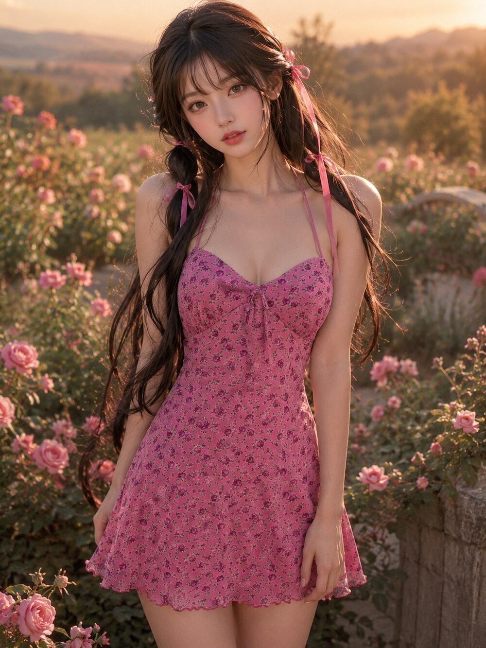 Cottagecore Daydreams & Coquette Roses Urban Outfitters Floral Mini Dress